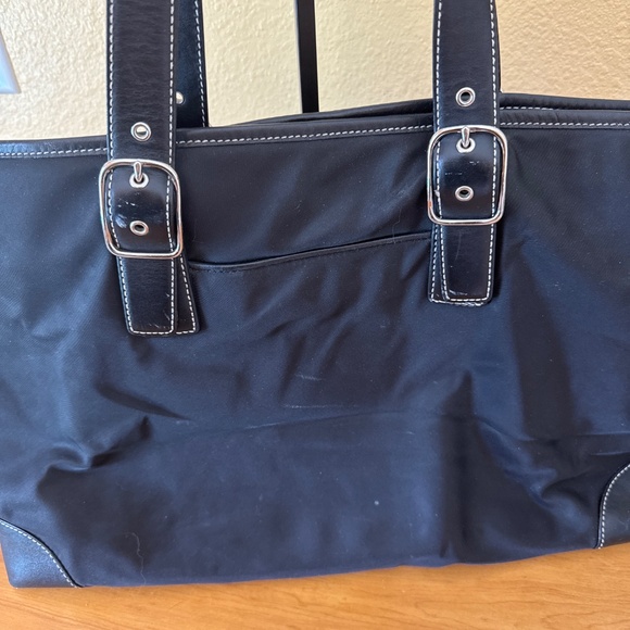 Coach Black Large Nylon Tote - Picture 6 of 14